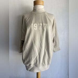 Essentials Fear Of God Preppy 1977 Mock Neck 3/4 Sleeves Size Medium.